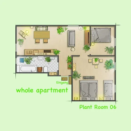 P6 - Familienwohnung Am Park Und Saale * Halle (Saale)