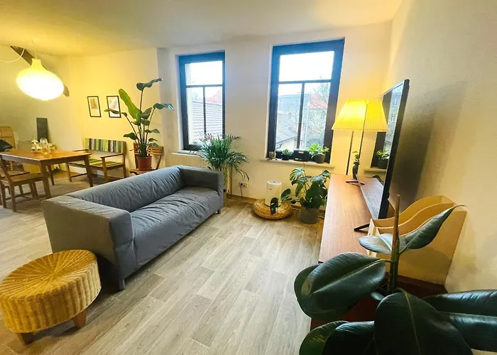 P6 - Familienwohnung Am Park Und Saale Apartamento