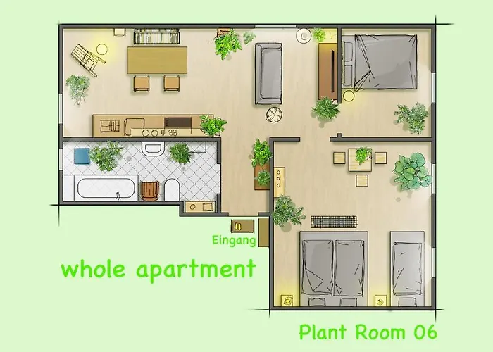 P6 - Familienwohnung Am Park Und Saale * ハレ